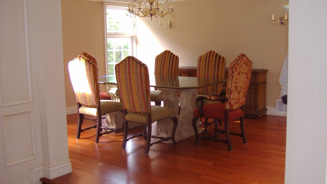 Hardwood Floor with Table on it